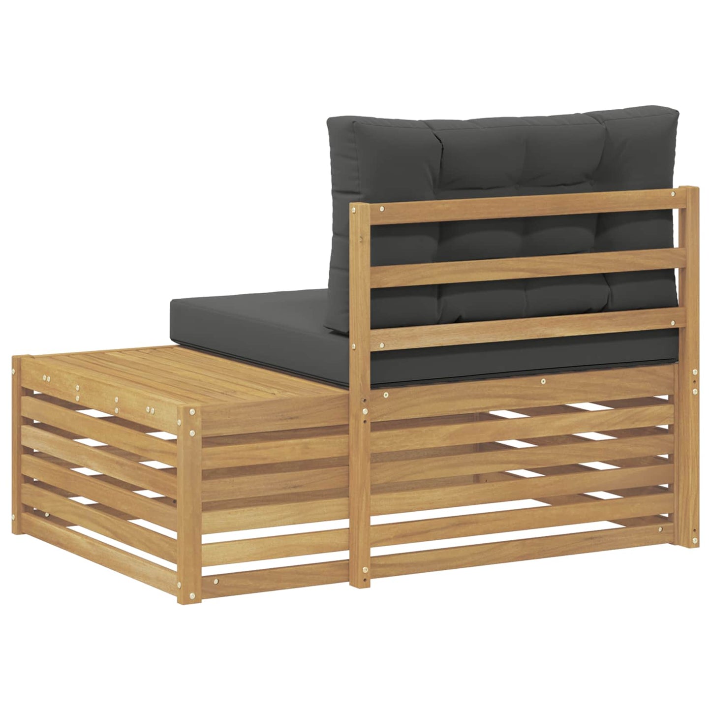 Buiten Eind Sofa Wit 115 x 83 x 73 cm Massief Acaciahout