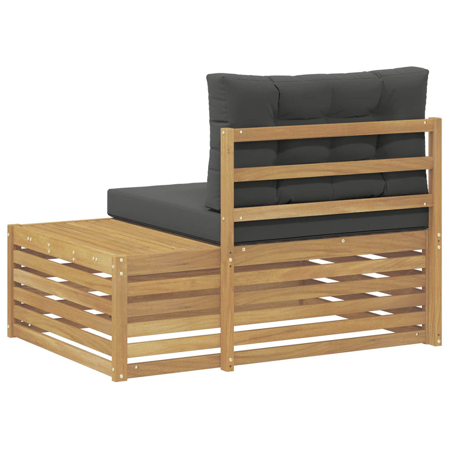 Buiten Eind Sofa Wit 115 x 83 x 73 cm Massief Acaciahout