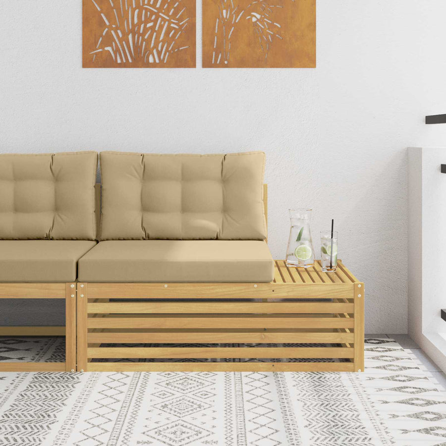 Buiten Eind Sofa Wit 115 x 83 x 73 cm Massief Acaciahout