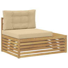 Buiten Eind Sofa Wit 115 x 83 x 73 cm Massief Acaciahout