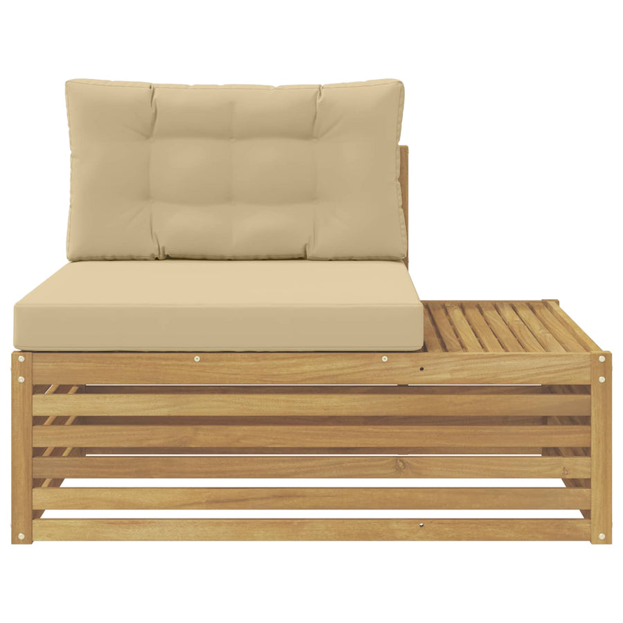 Buiten Eind Sofa Wit 115 x 83 x 73 cm Massief Acaciahout