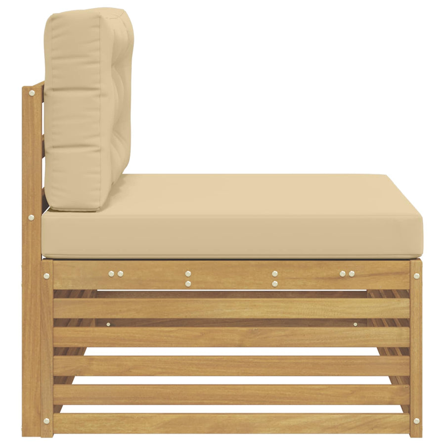 Buiten Eind Sofa Wit 115 x 83 x 73 cm Massief Acaciahout
