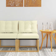 Midden sofa acaciahout wit textilene