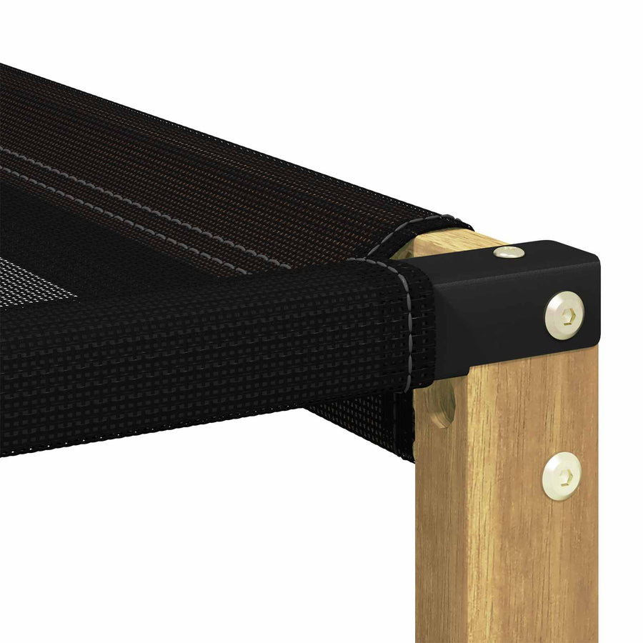 2 Stuk Buiten Midden Sofa Massief acaciahout en Textilene Stof