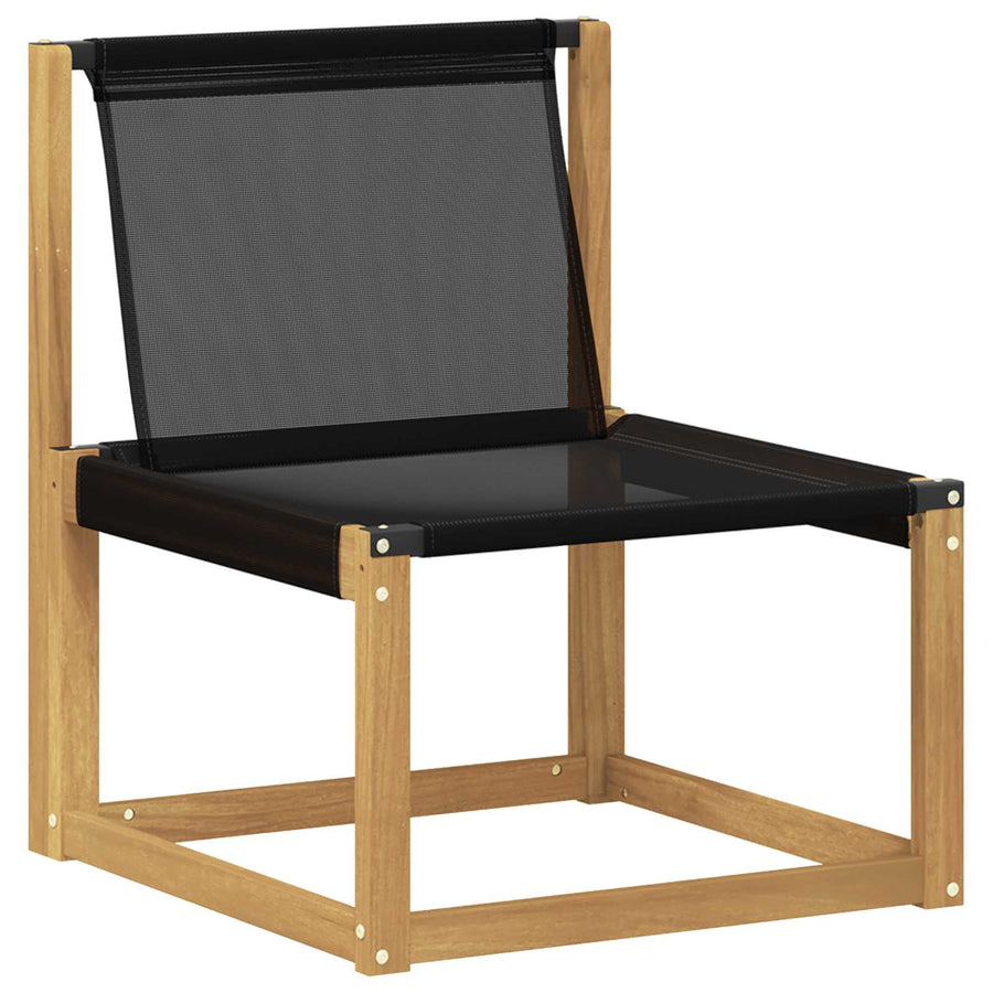 2 Stuk Buiten Midden Sofa Massief acaciahout en Textilene Stof
