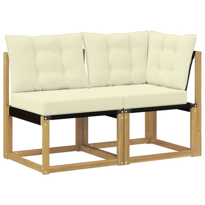 Outdoor Midden- en Hoeksalon met kussen 2 Stuk Wit