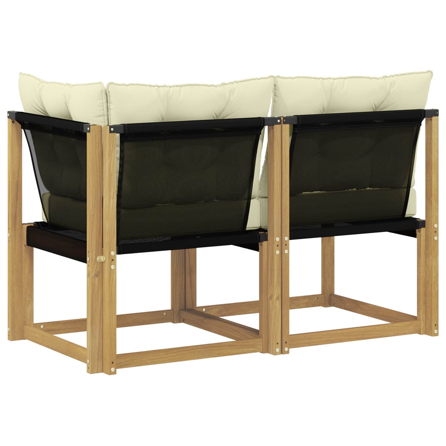 Outdoor Midden- en Hoeksalon met kussen 2 Stuk Wit