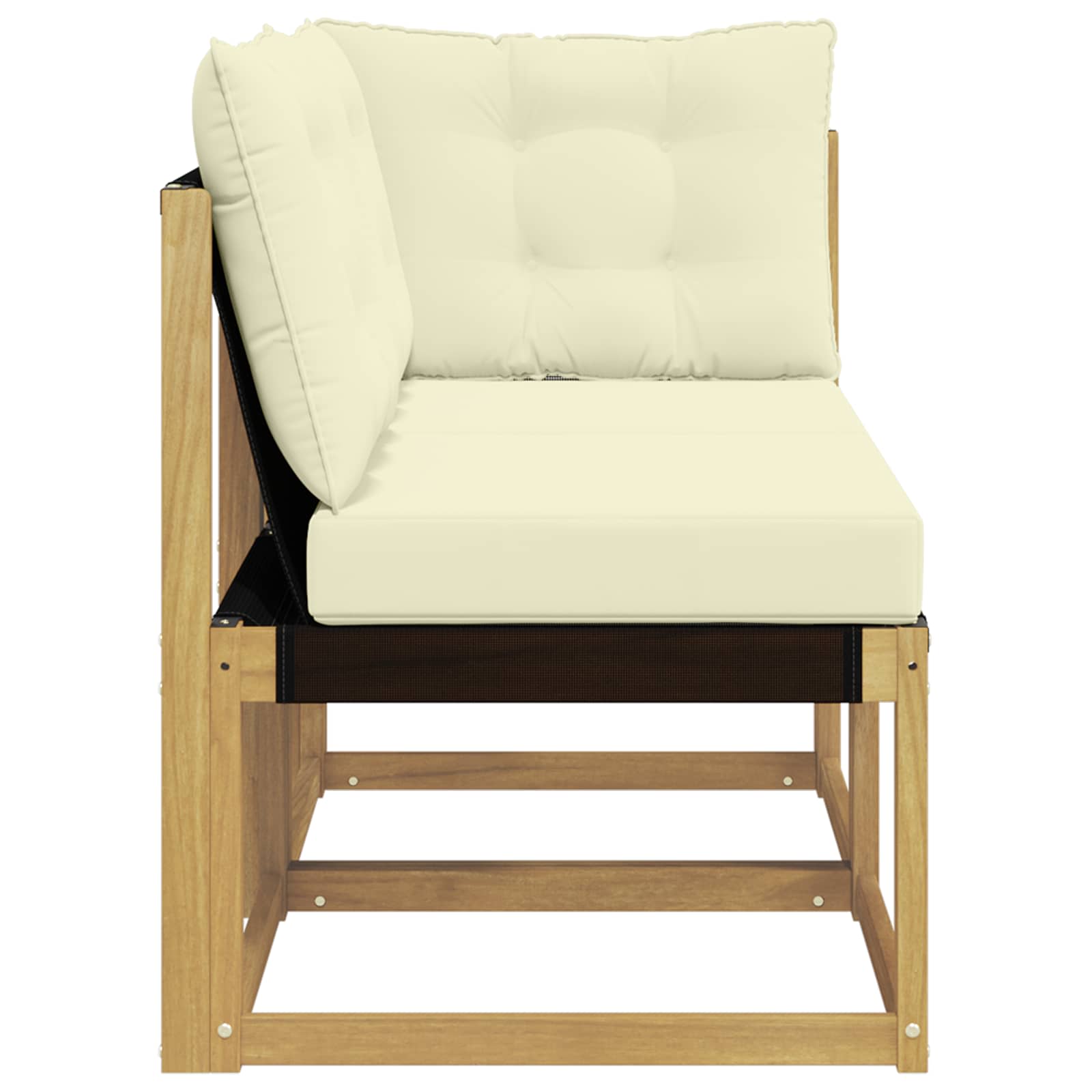 Outdoor Midden- en Hoeksalon met kussen 2 Stuk Wit
