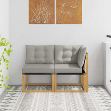 Outdoor Midden- en Hoeksalon met kussen 2 Stuk Wit
