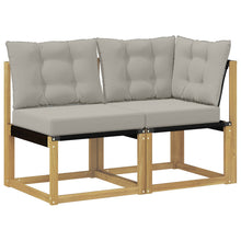 Outdoor Midden- en Hoeksalon met kussen 2 Stuk Wit