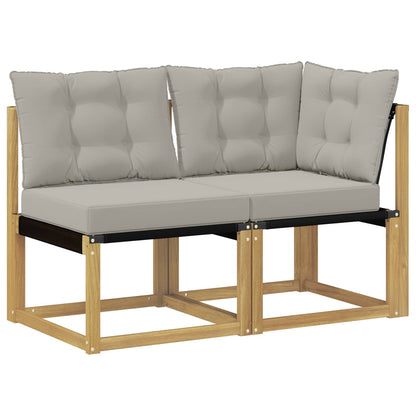 Outdoor Midden- en Hoeksalon met kussen 2 Stuk Wit