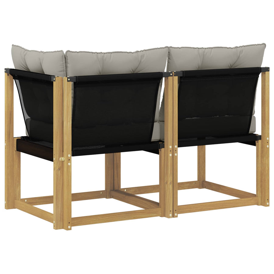 Outdoor Midden- en Hoeksalon met kussen 2 Stuk Wit