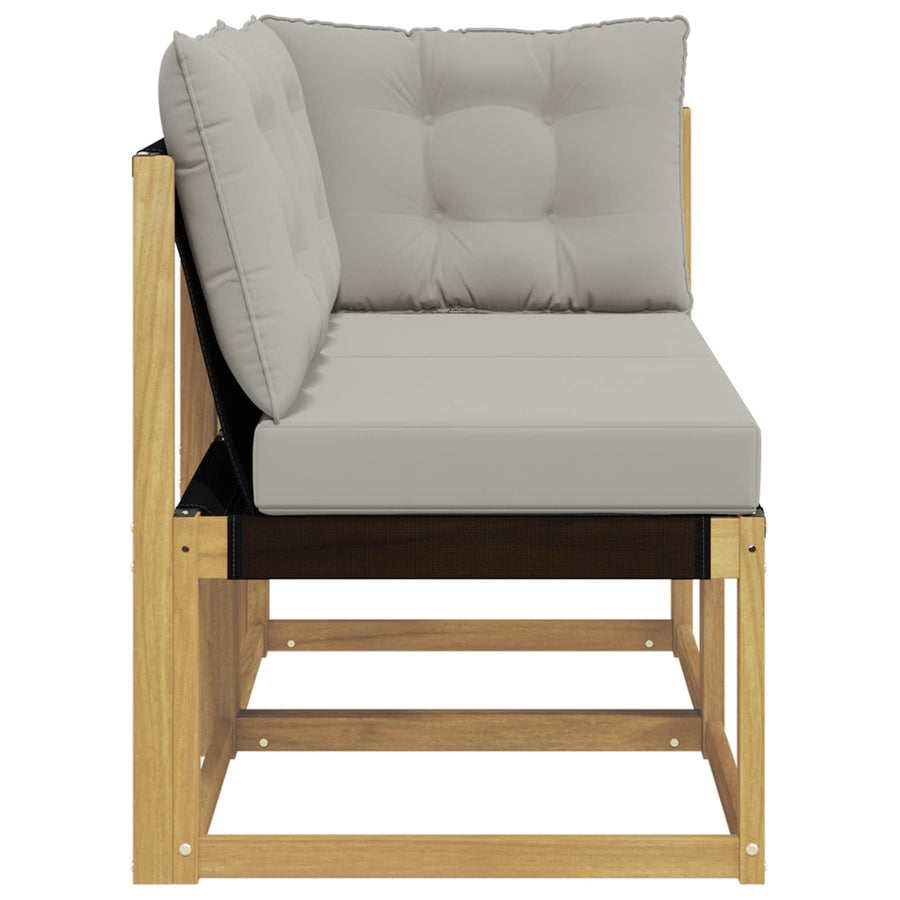 Outdoor Midden- en Hoeksalon met kussen 2 Stuk Wit