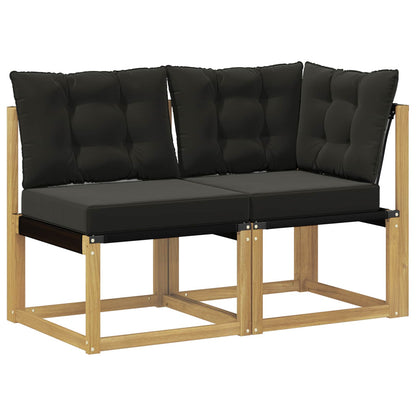 Outdoor Midden- en Hoeksalon met kussen 2 Stuk Wit
