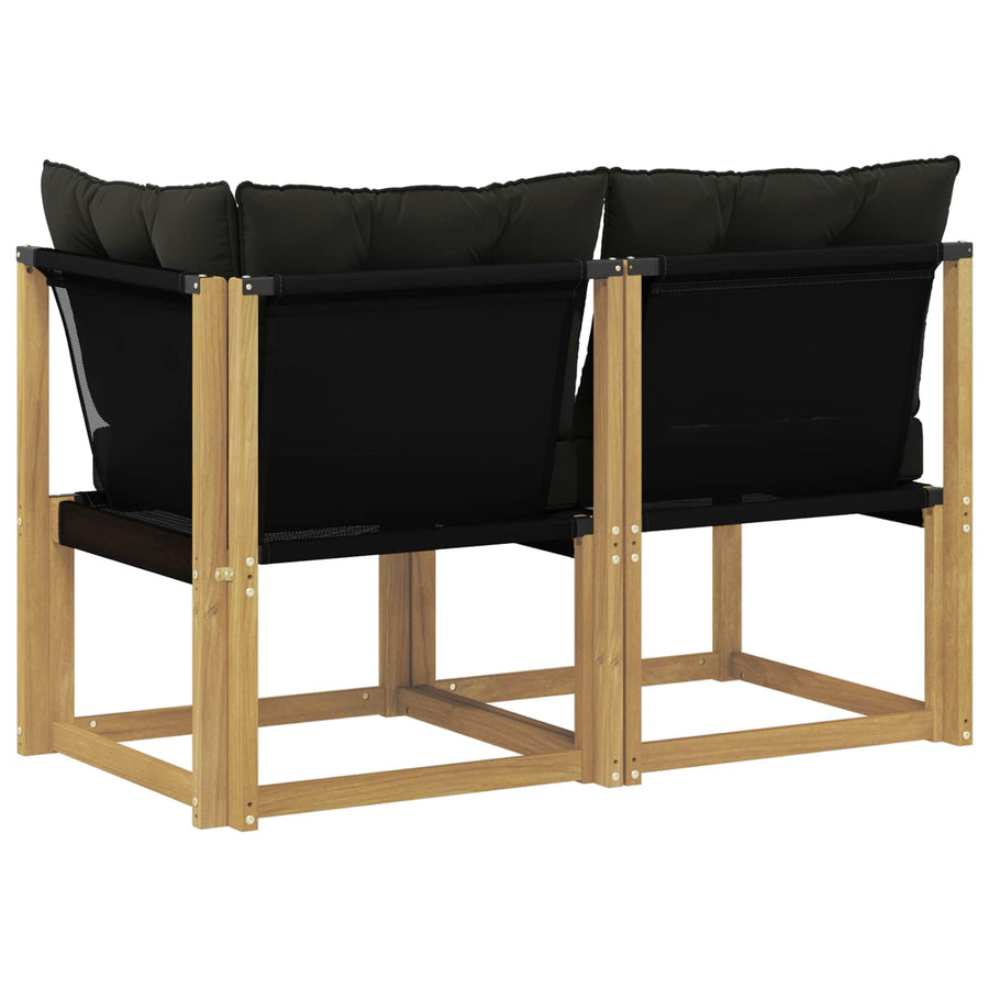 Outdoor Midden- en Hoeksalon met kussen 2 Stuk Wit