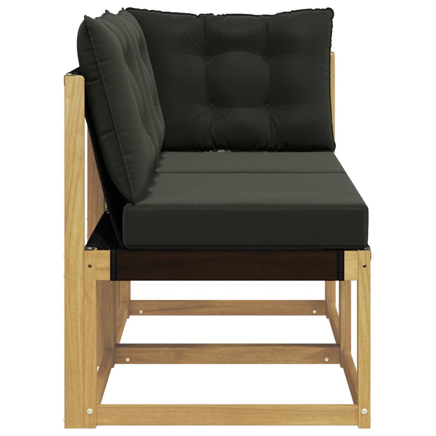 Outdoor Midden- en Hoeksalon met kussen 2 Stuk Wit