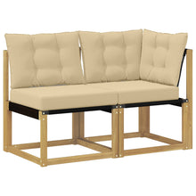 Outdoor Midden- en Hoeksalon met kussen 2 Stuk Wit
