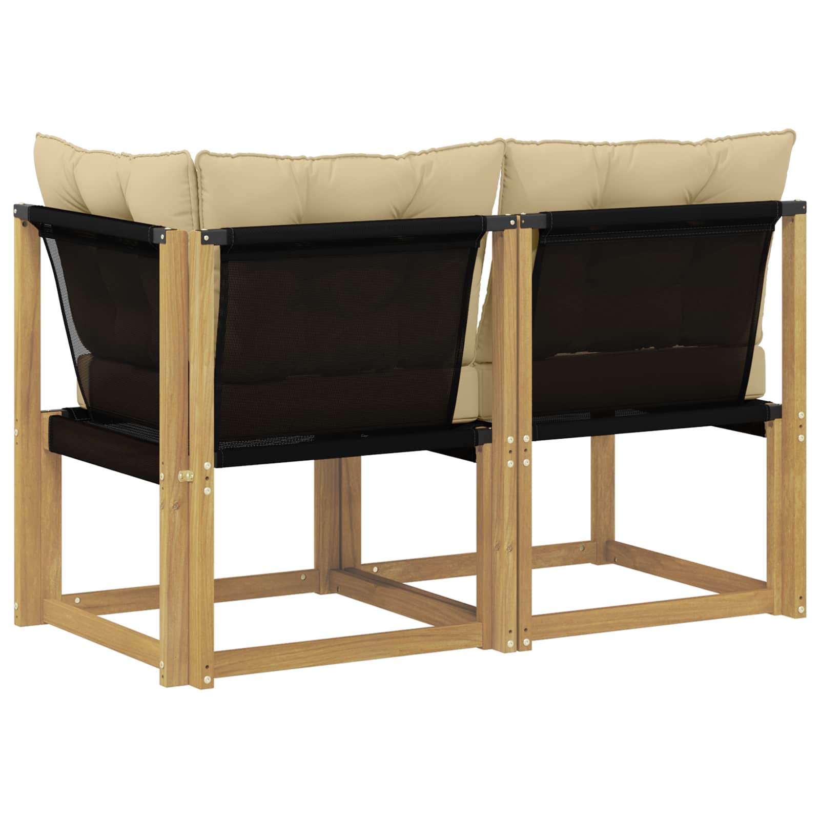 Outdoor Midden- en Hoeksalon met kussen 2 Stuk Wit