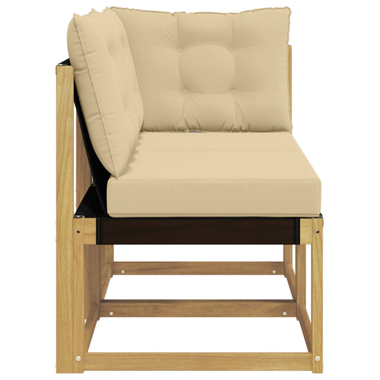 Outdoor Midden- en Hoeksalon met kussen 2 Stuk Wit