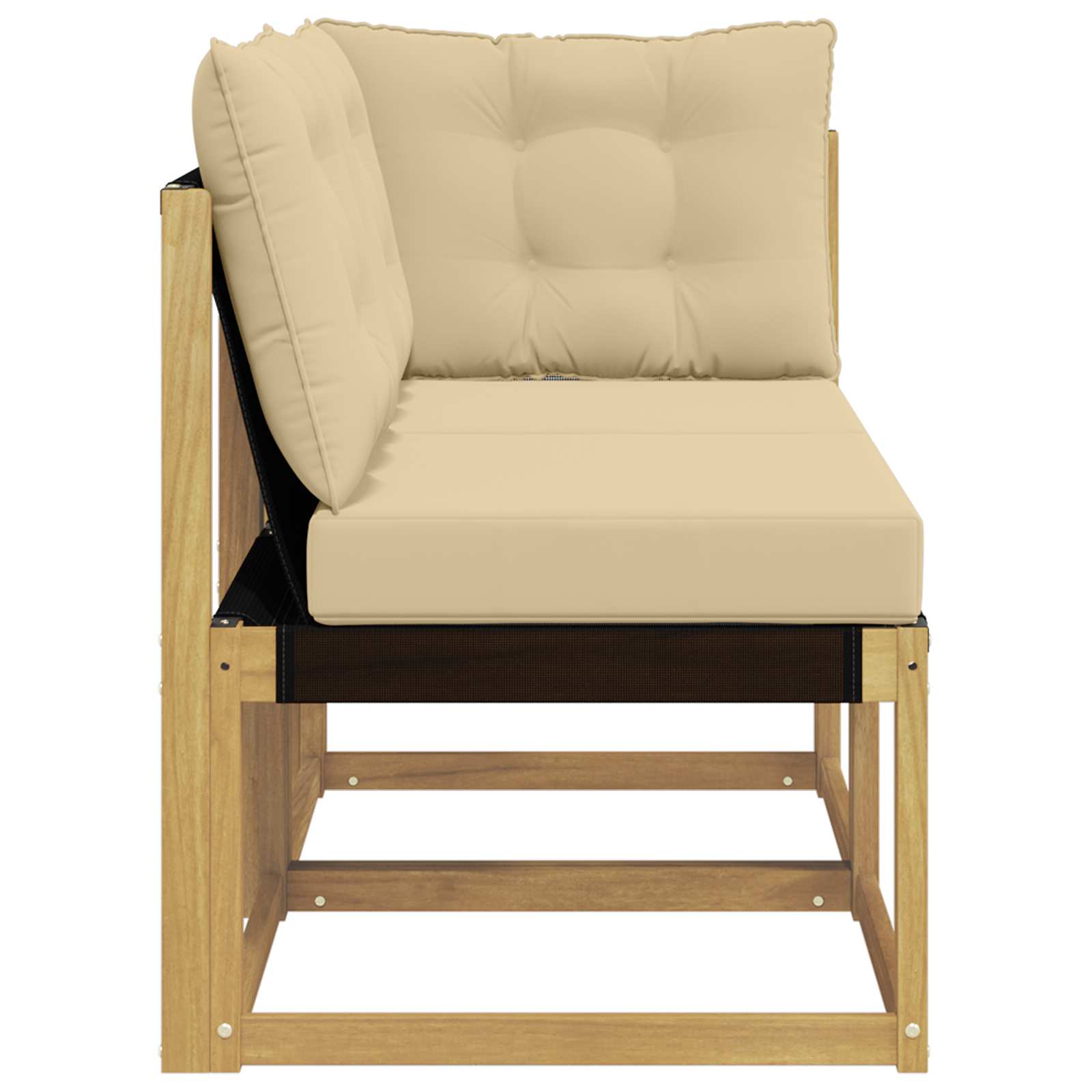 Outdoor Midden- en Hoeksalon met kussen 2 Stuk Wit
