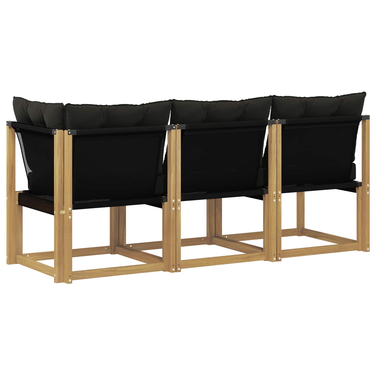 Outdoor Midden- en Hoeksalon met kussen 3 Stuk Wit