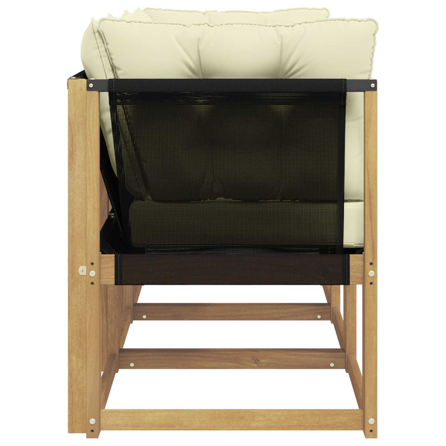 Outdoor Midden- en Hoeksalon met kussen 3 Stuk Wit