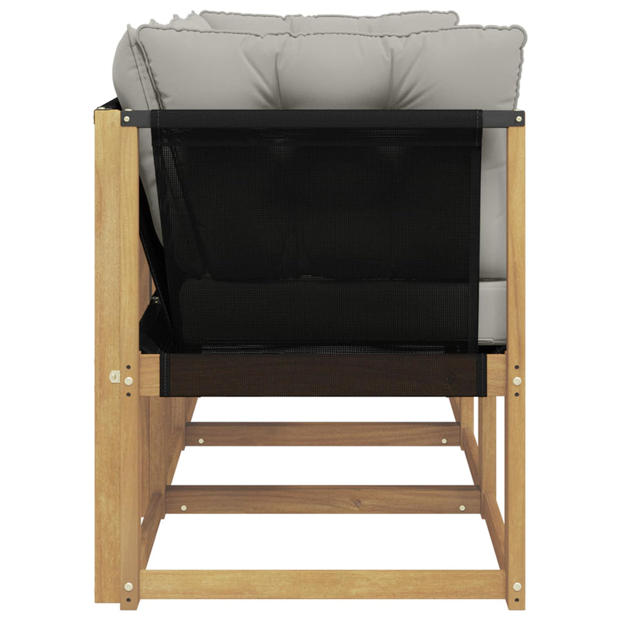Outdoor Midden- en Hoeksalon met kussen 3 Stuk Wit