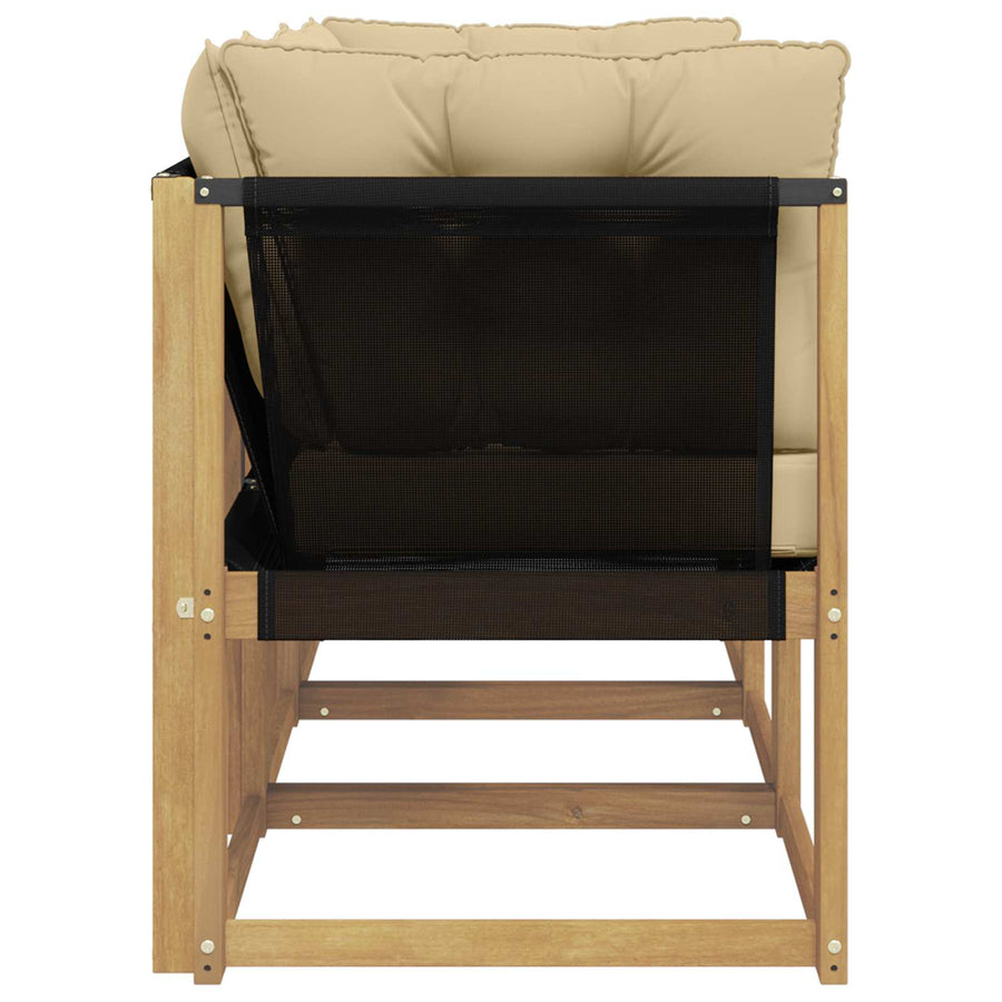 Outdoor Midden- en Hoeksalon met kussen 3 Stuk Wit