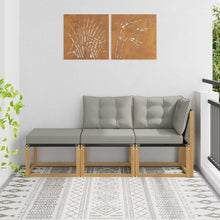 Sectie Sofa Eenheden met kussen 3 Stuk Wit