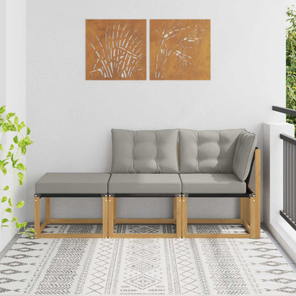 Sectie Sofa Eenheden met kussen 3 Stuk Wit