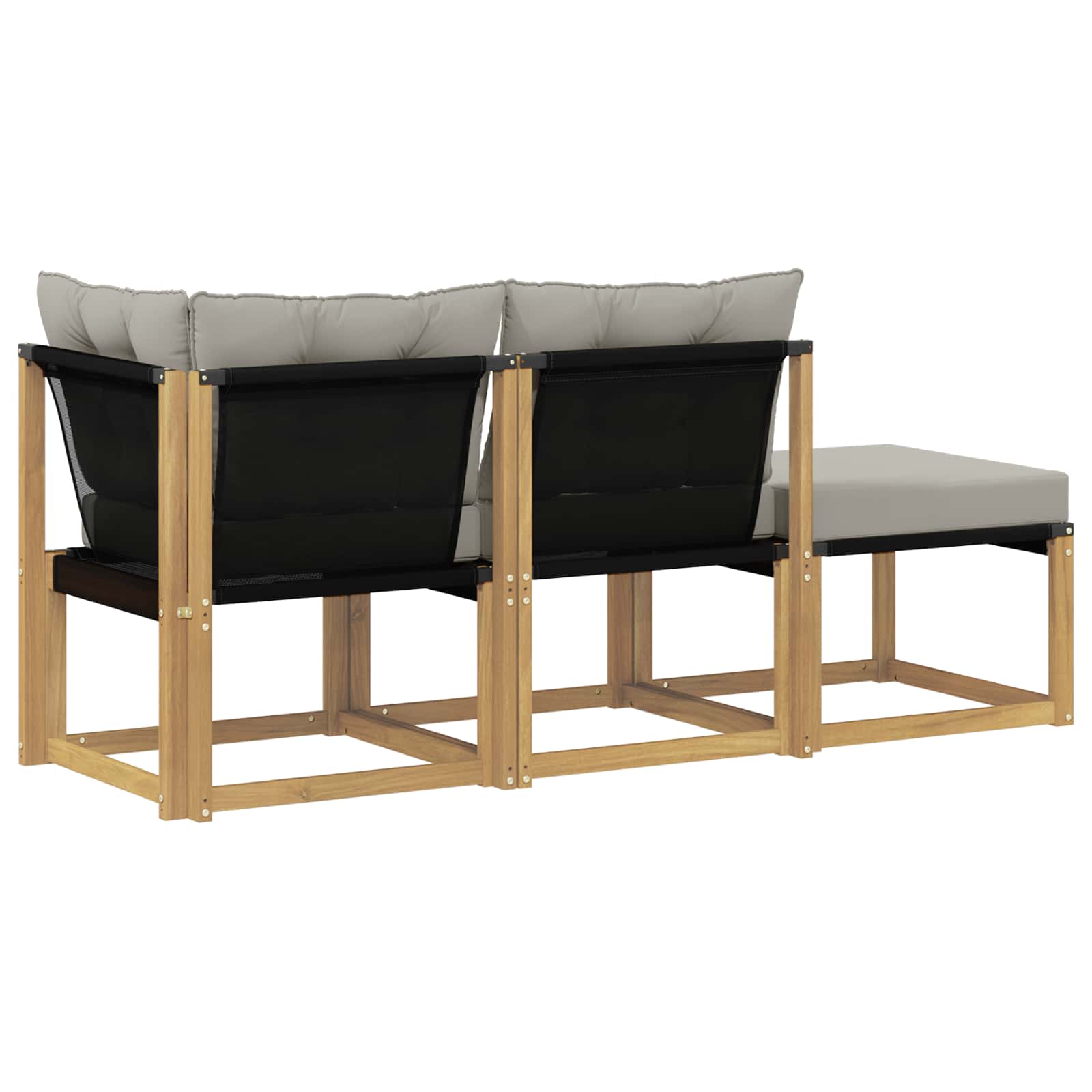 Sectie Sofa Eenheden met kussen 3 Stuk Wit