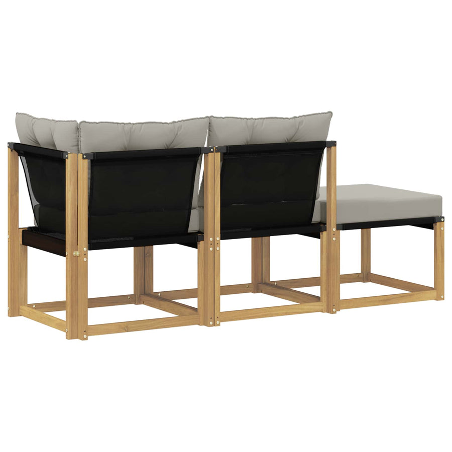 Sectie Sofa Eenheden met kussen 3 Stuk Wit