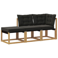 Sectie Sofa Eenheden met kussen 3 Stuk Wit