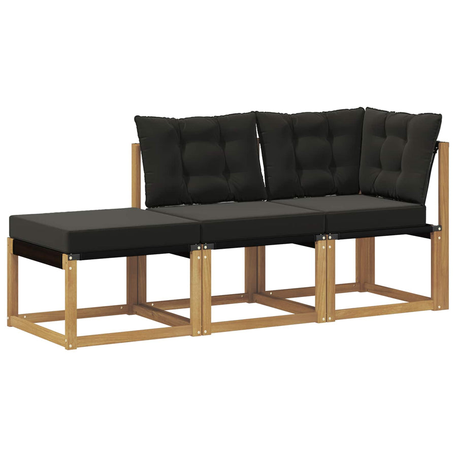 Sectie Sofa Eenheden met kussen 3 Stuk Wit