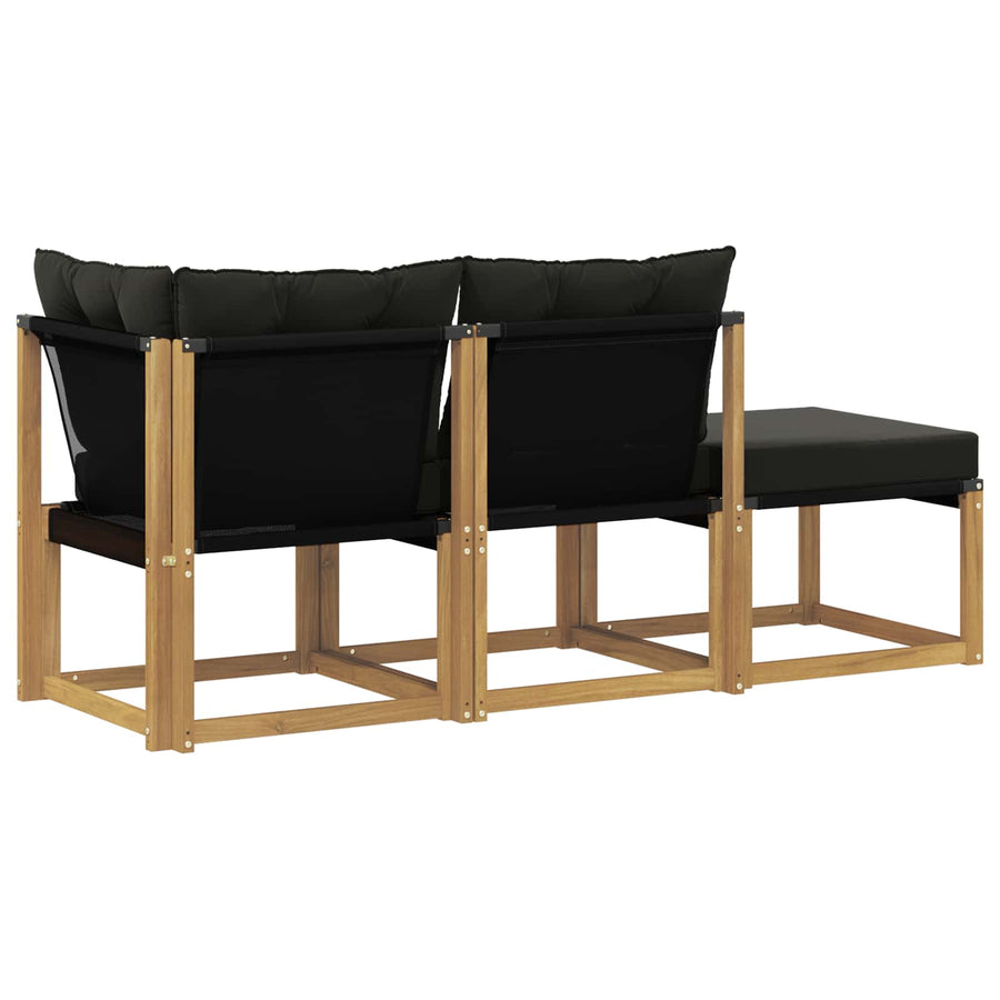 Sectie Sofa Eenheden met kussen 3 Stuk Wit