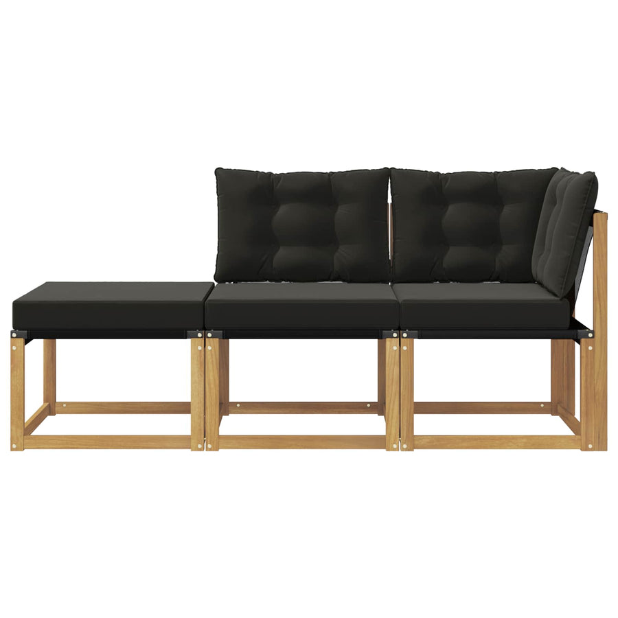 Sectie Sofa Eenheden met kussen 3 Stuk Wit