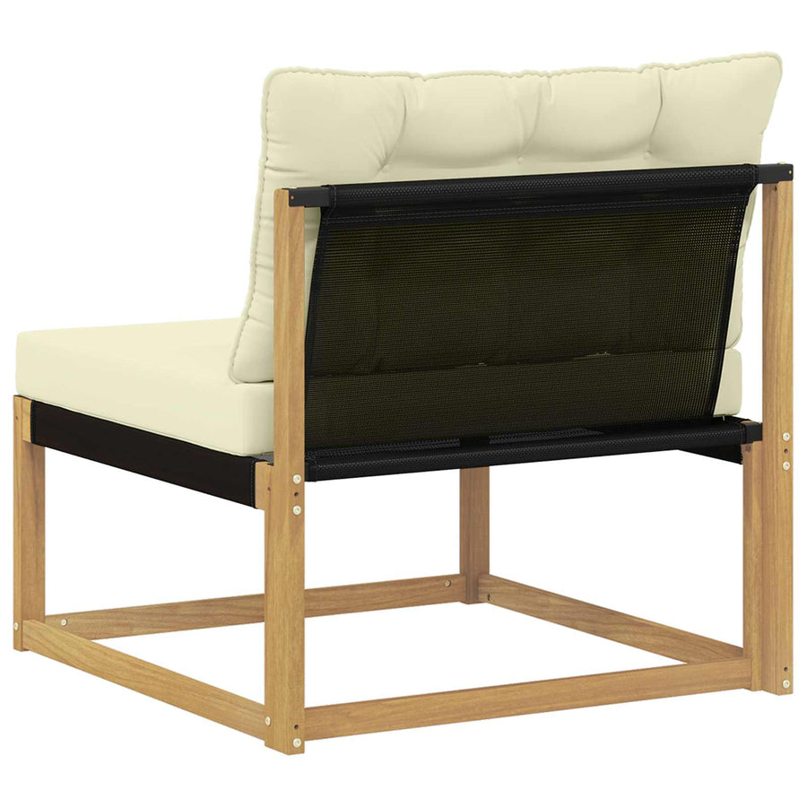 Buiten Midden Sofa met kussen Wit 79 x 83 x 73 cm staal