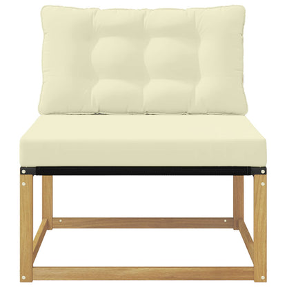 Buiten Midden Sofa met kussen Wit 79 x 83 x 73 cm staal