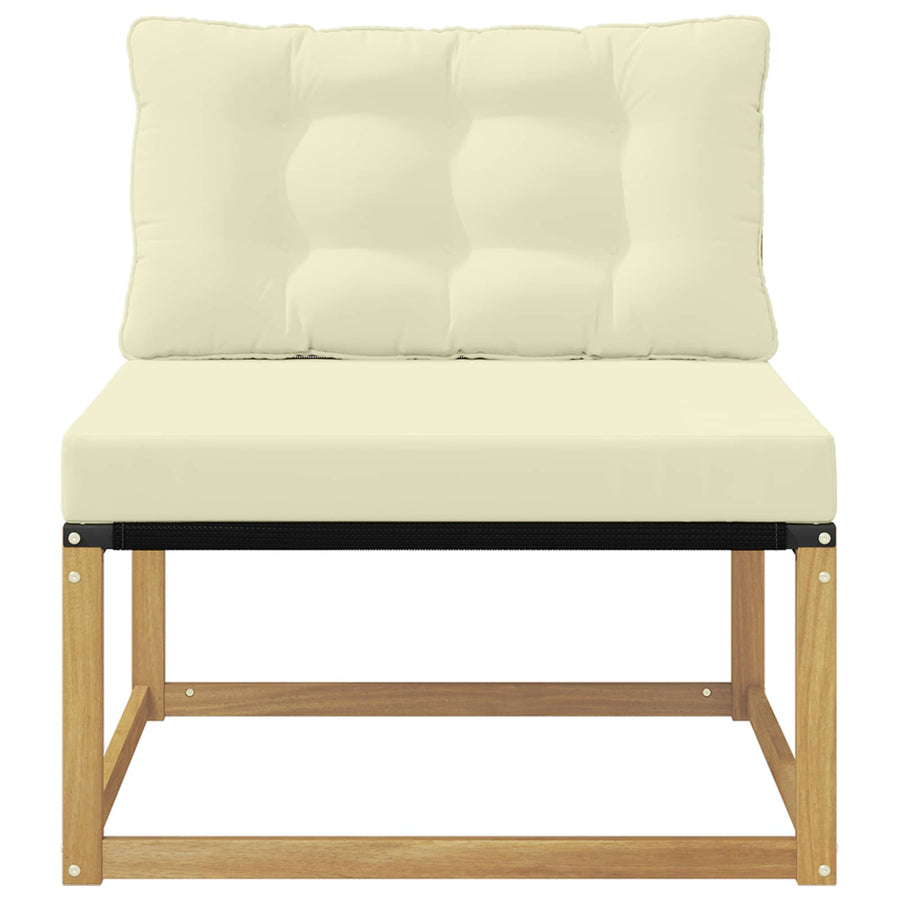 Buiten Midden Sofa met kussen Wit 79 x 83 x 73 cm staal