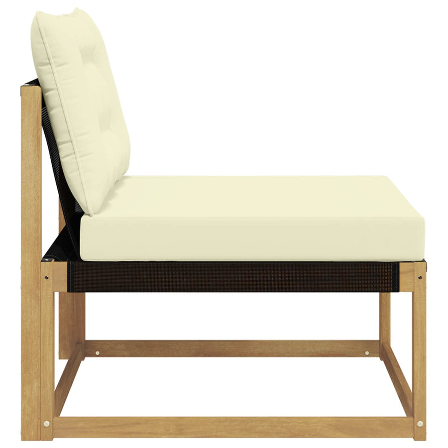 Buiten Midden Sofa met kussen Wit 79 x 83 x 73 cm staal