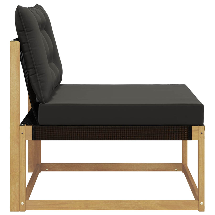 Buiten Midden Sofa met kussen Wit 79 x 83 x 73 cm staal