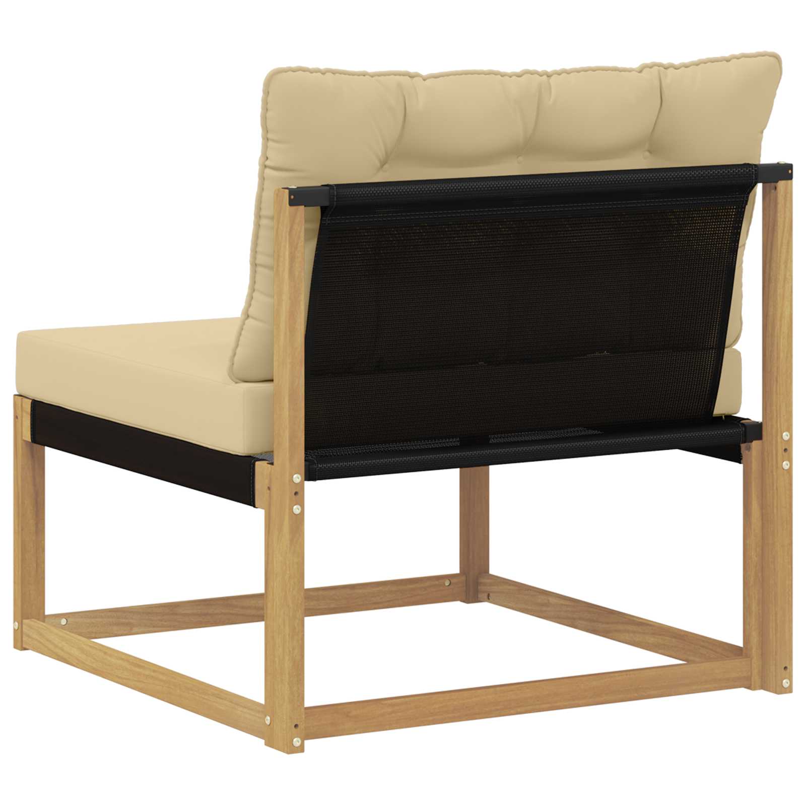 Buiten Midden Sofa met kussen Wit 79 x 83 x 73 cm staal