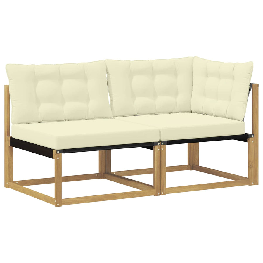 Sectie Sofa Eenheden met kussen Wit 162,5 x 83 x 73 cm