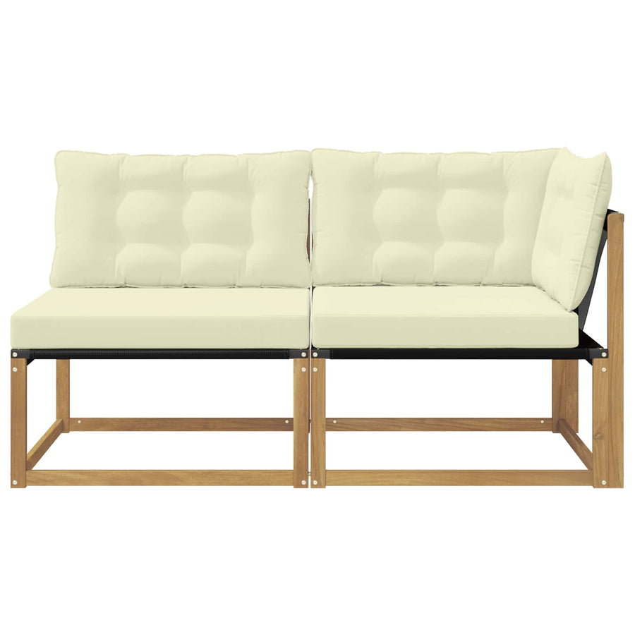 Sectie Sofa Eenheden met kussen Wit 162,5 x 83 x 73 cm