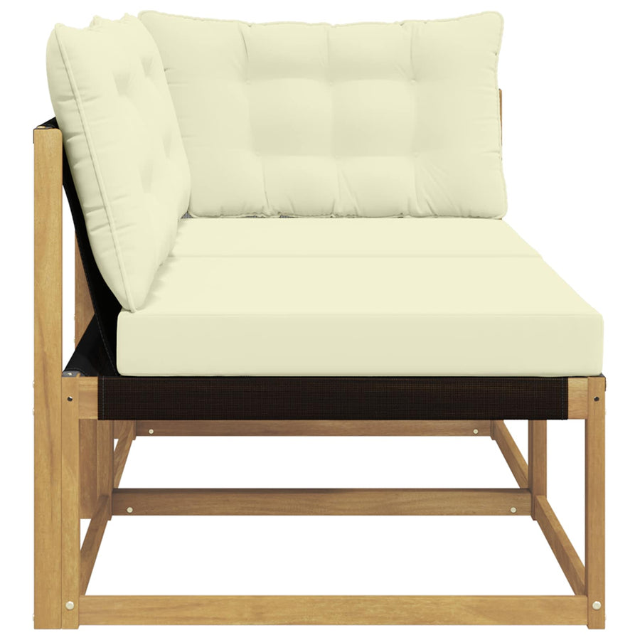Sectie Sofa Eenheden met kussen Wit 162,5 x 83 x 73 cm