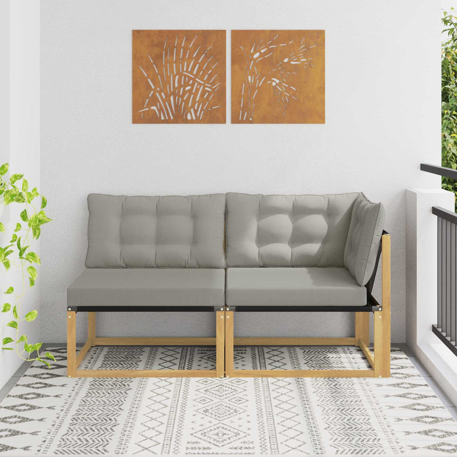 Sectie Sofa Eenheden met kussen Wit 162,5 x 83 x 73 cm