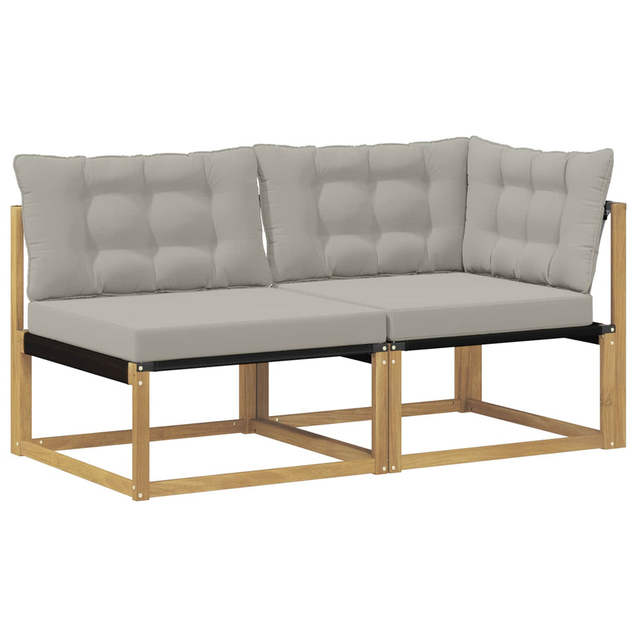 Sectie Sofa Eenheden met kussen Wit 162,5 x 83 x 73 cm
