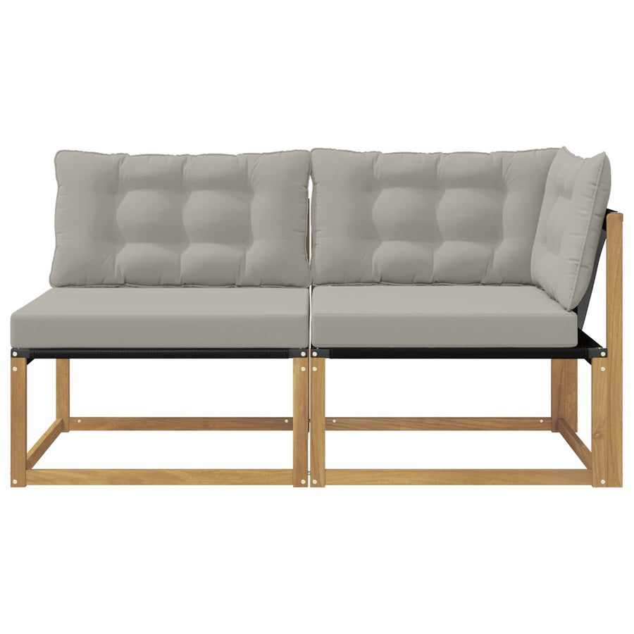 Sectie Sofa Eenheden met kussen Wit 162,5 x 83 x 73 cm