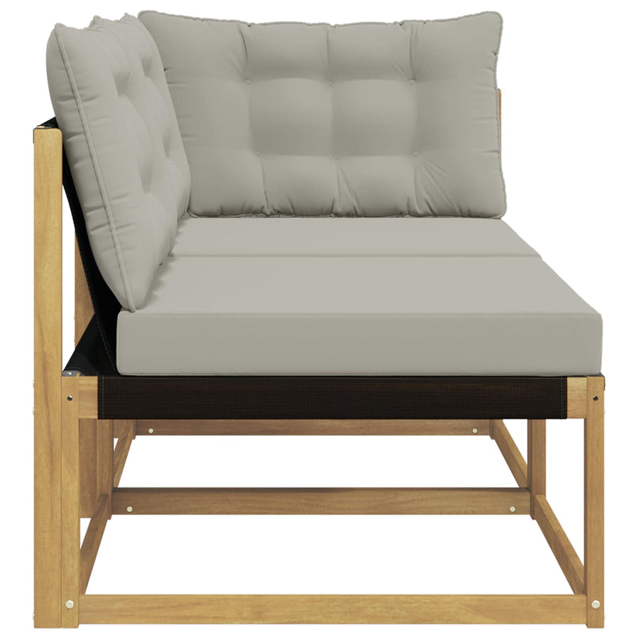 Sectie Sofa Eenheden met kussen Wit 162,5 x 83 x 73 cm