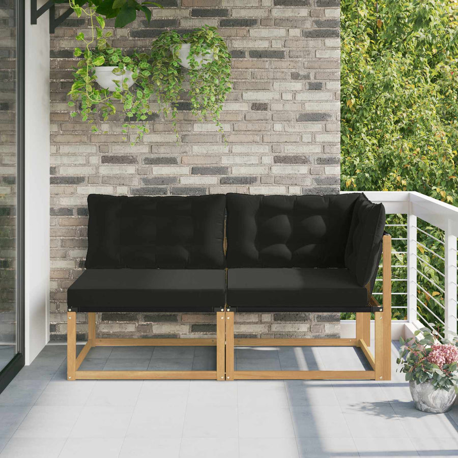 Sectie Sofa Eenheden met kussen Wit 162,5 x 83 x 73 cm